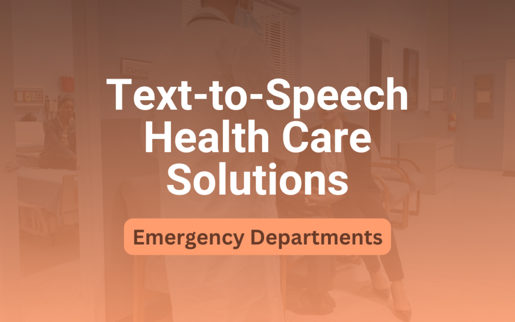 text-to-speech healthcare